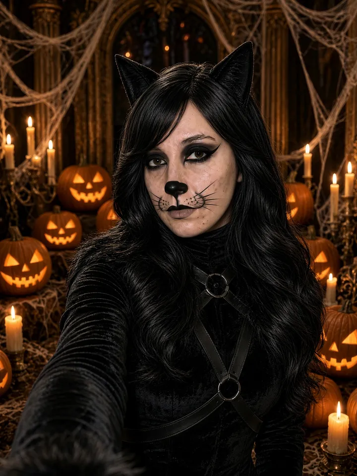 Cat costume: "this was my halloween costume"